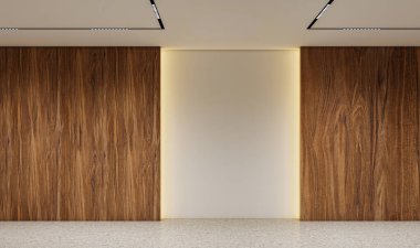 3D tasviri, büyük lüks, modern, parlak iç mekânlar sunuyor. Oturma odasındaki model bilgisayarlar dijital olarak oluşturuluyor.