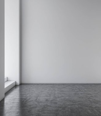 3D tasviri, büyük lüks, modern, parlak iç mekânlar sunuyor. Oturma odasındaki model bilgisayarlar dijital olarak oluşturuluyor.