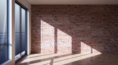 3D tasviri, büyük lüks, modern, parlak iç mekânlar sunuyor. Oturma odasındaki model bilgisayarlar dijital olarak oluşturuluyor.