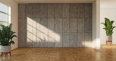 3D tasviri, büyük lüks, modern, parlak iç mekânlar sunuyor. Oturma odasındaki model bilgisayarlar dijital olarak oluşturuluyor.