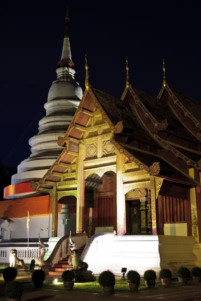 Temples in Chiang Mai province, the Twilight — Stock Photo, Image