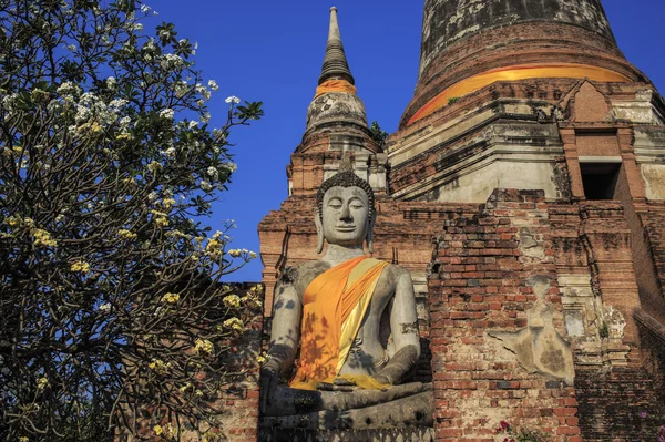 Csodálatos Pagoda Wat Chaiwattanaram templom — Stock Fotó