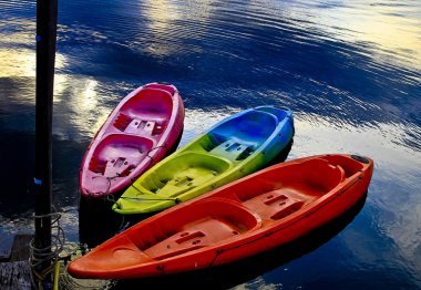 Göl, Tayland bazı tekneler ahşap zemin