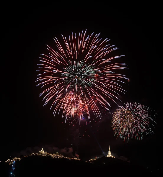 Fuegos artificiales coloridos —  Fotos de Stock