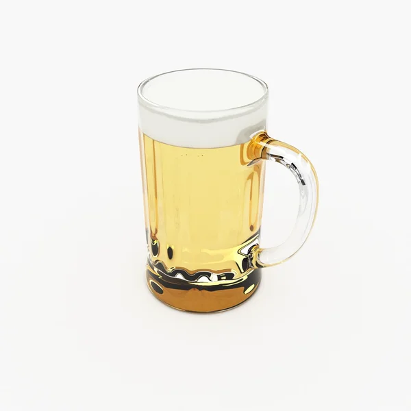 Cerveja em vidro — Fotografia de Stock