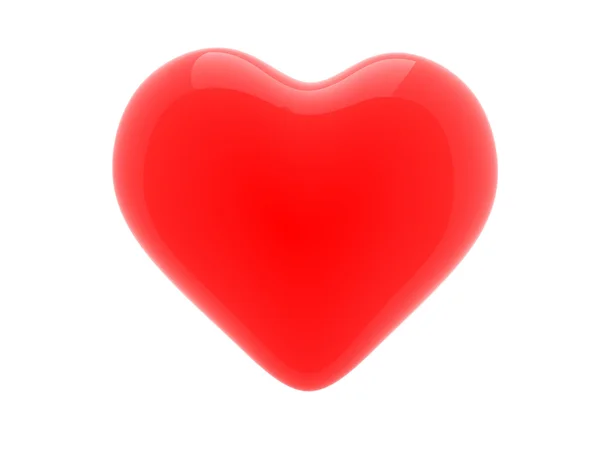 3d icon of red heart — Stock Photo, Image