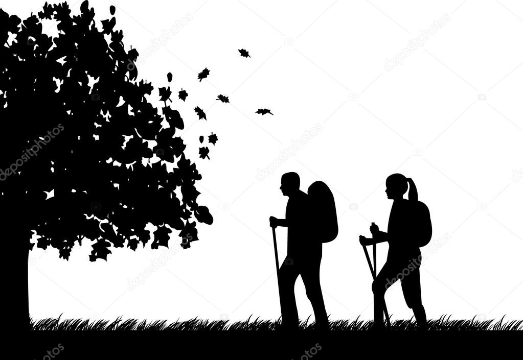 Download 326 Hiking Couple Silhouette Vectors Free Royalty Free Hiking Couple Silhouette Vector Images Depositphotos