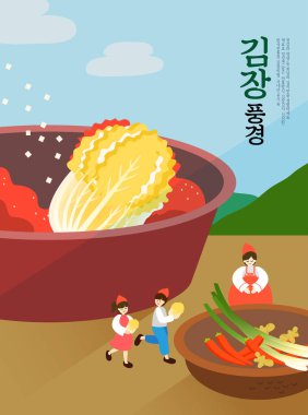 Kimjang-Kimchi Sahnesi Görünümü 