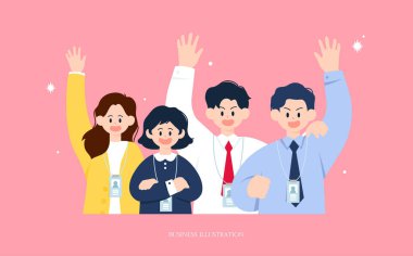 Illustration of business people design