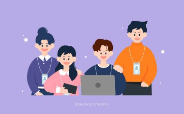 Illustration of business people design