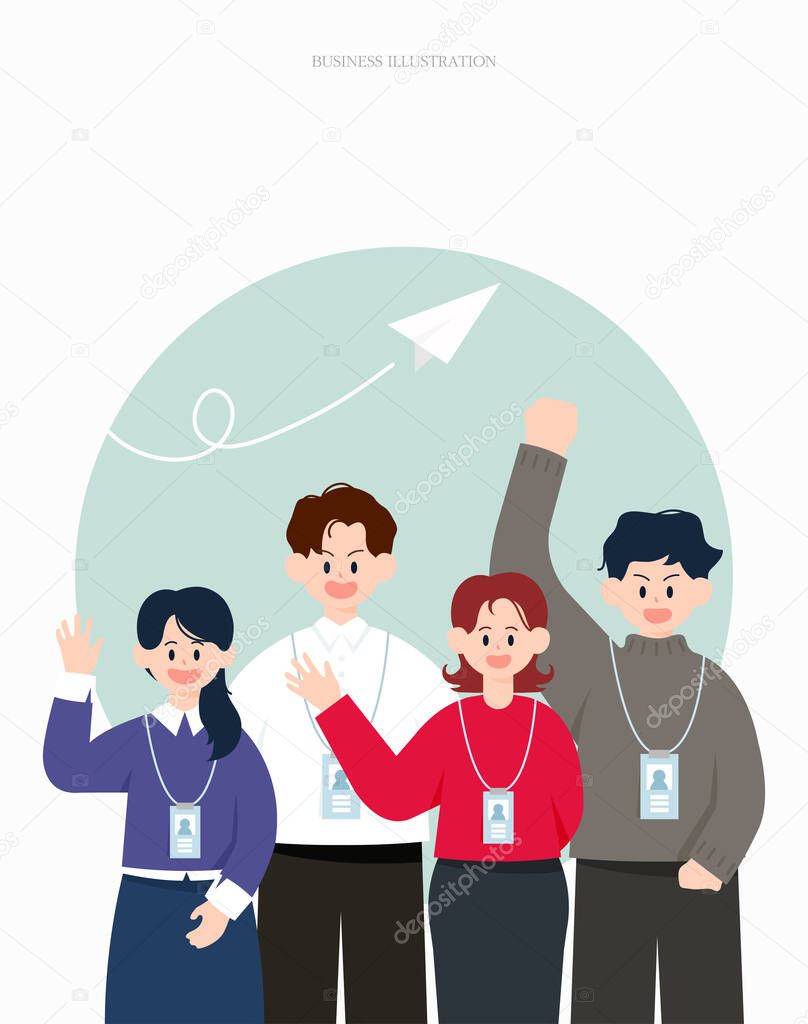 Illustration of business people design