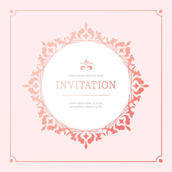 Simple Invitation Cadre Collection Design — Image vectorielle