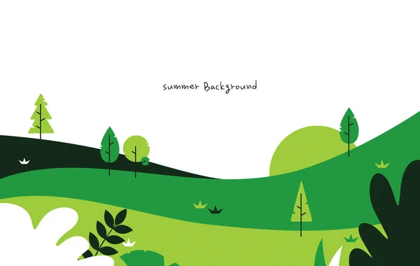 Cool Sommar Linje Bakgrund Illustration — Stock vektor