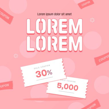 Variety of shopping banner typography clipart