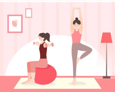 Egzersiz ve etkinlik illüstrasyonu tazeleniyor