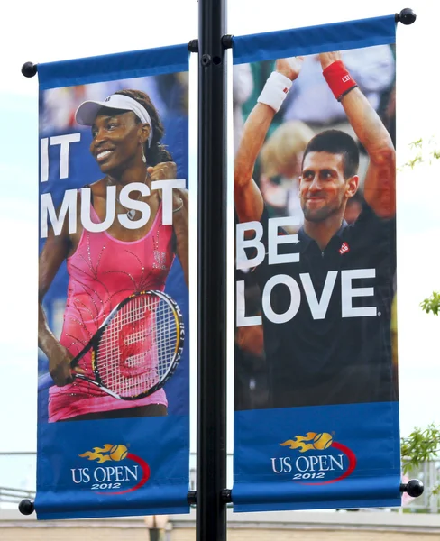 Billie Jean King National Tennis Center listo para el torneo abierto de EE.UU. —  Fotos de Stock