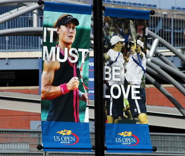 Billie Jean King National Tennis Center listo para el torneo abierto de EE.UU. — Foto de Stock