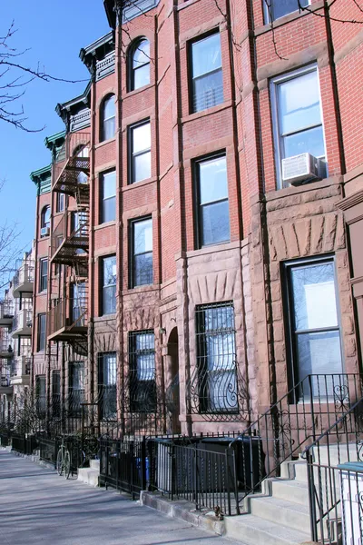 New York City brownstones — Stock Photo, Image