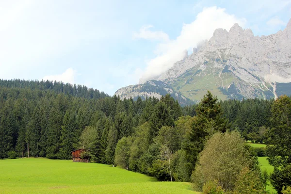 奥地利阿尔卑斯山，怀尔德 tirol 凯泽山 — 图库照片