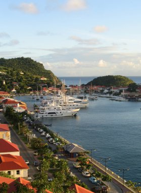 Gustavia harbor, St Barth, French West Indies clipart