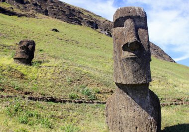 Moai taş ocağı, Doğu Adası, Şili