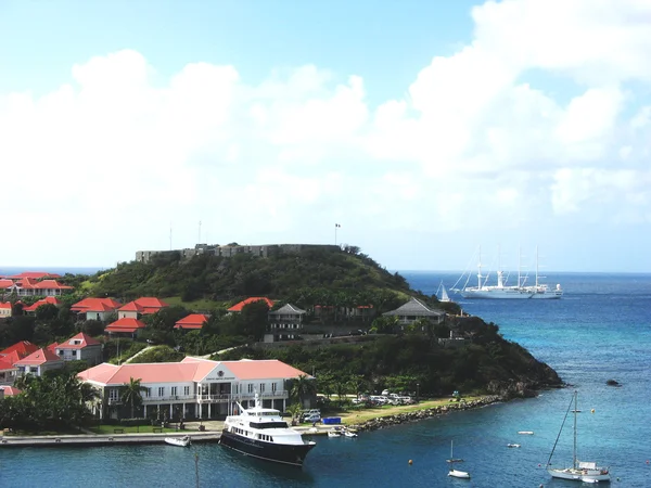 Puerto de Gustavia, St Barth, Indias Occidentales Francesas — Foto de Stock
