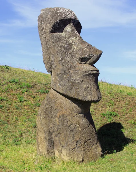 Moai im Steinbruch, östliche Insel, Chile — Stockfoto