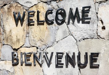 Hoşgeldiniz bienvenue işareti