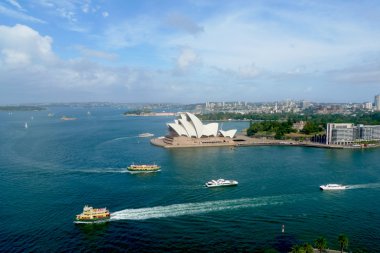 opera house ve Sydney, Avustralya sydney harbor alansal görünümü