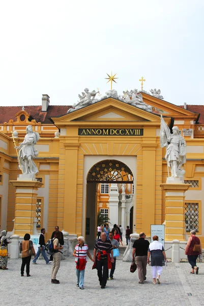 Главный вход в аббатство Мелк, Нижняя Австрия — стоковое фото