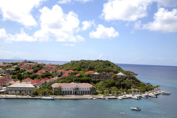 Gustavia portu, St barths, francuski west indies — Zdjęcie stockowe