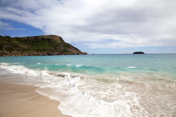 Praia salina, St. Barths, Índias Ocidentais Francesas — Fotografia de Stock