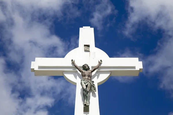 Gustavia cross, st. barths, Frans west-Indië — Stockfoto