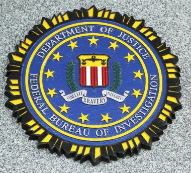 Brooklyn, ny düşen subaylar memorial FBI amblemi