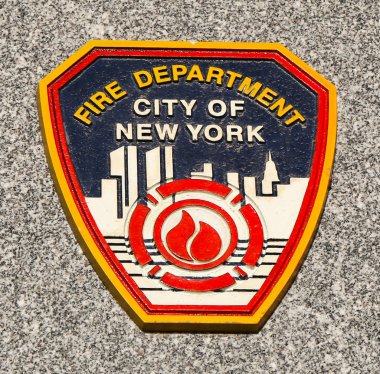 Brooklyn, ny düşen subaylar memorial FDNY amblemi.