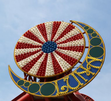 Coney Island Luna Park emblem in Brooklyn, New York clipart
