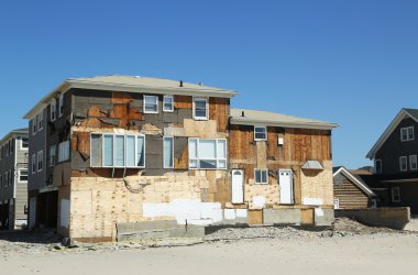 altı ay sonra fırtına sandy plaj evleri harap alanı yok