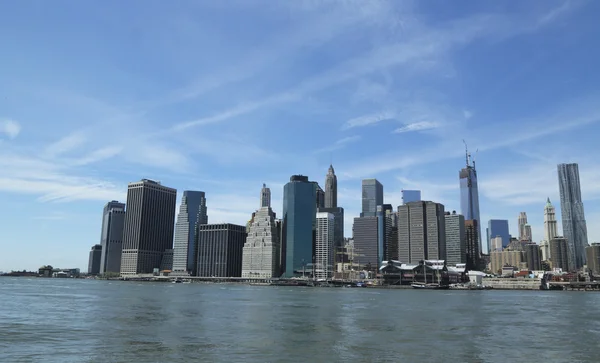 Lower Manhattan skyline panorama — Stock Photo, Image