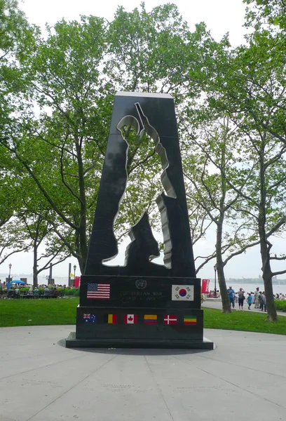 Memorial de guerra coreano em Battery Park — Fotografia de Stock