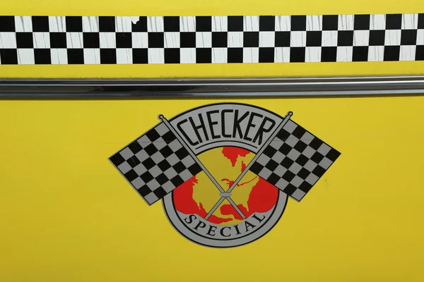 Checker taxi cab geproduceerd door de checker motors corporation — Stockfoto