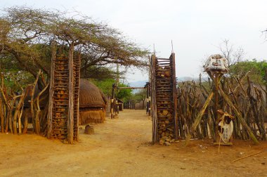 büyük yerli Köyü shakaland zulu Köyü, Güney Afrika Cumhuriyeti girişi