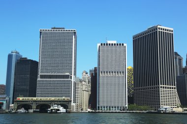aşağı manhattan ve Finans Merkezi.