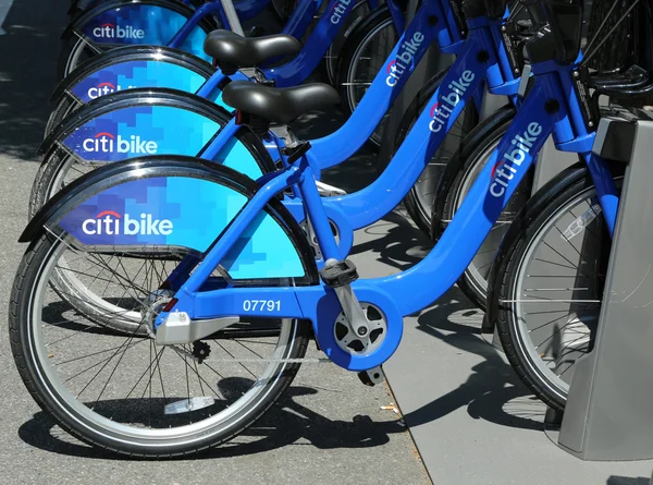 Citi bike station in Williamsburg section of Brooklyn — Stock Photo, Image