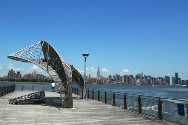 manhattan bakan Doğu Nehri pier