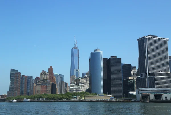 Battery Park and Freedom Tower — Stock Photo, Image