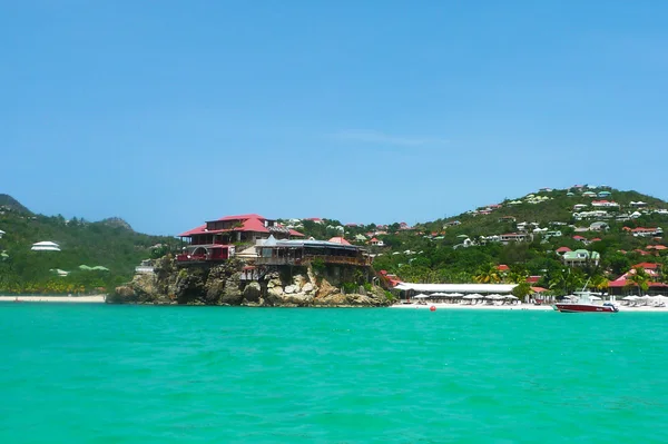 The beautiful Eden Rock hotel at St Barts, French West Indies — Stock Photo, Image