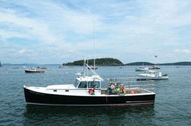 bay yakındaki bar harbor, maine ıstakoz tekne, Fransız