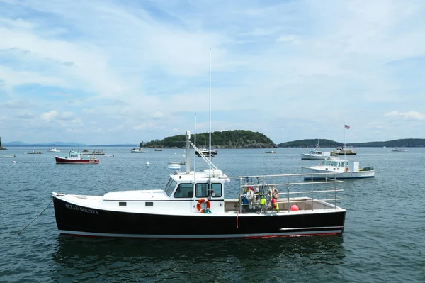 Lobster boats at French Bay near Bar Harbor, Maine — Stock Photo, Image