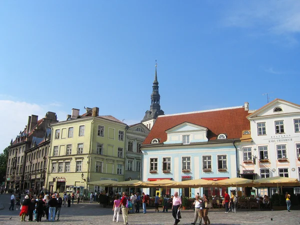 Центральної міської ратуші на площі в Таллінні, Естонія — стокове фото