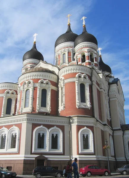 Alexander Nevski Russische orthodoxe kathedraal in tallinn, Estland — Stockfoto
